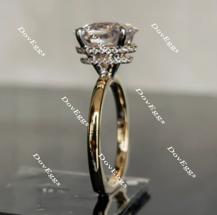 Chance hidden halo engagement ring only semi-mount only(Exclusively to DovEggs Stones)