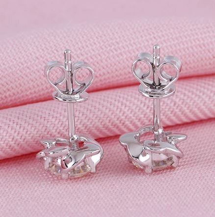 Doveggs flower shape stud earrings semi-mount only(Exclusively to DovEggs Stones)