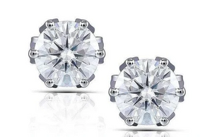 Doveggs flower shape stud earrings semi-mount only(Exclusively to DovEggs Stones)