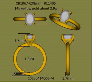 Bailey Jackson solitaire engagement ring semi-mount only(Exclusively to DovEggs Stones)