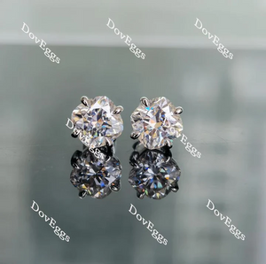 Doveggs solitaire stud earrings only semi-mount (Exclusively to DovEggs Stones)