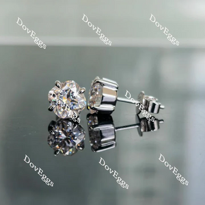 Doveggs solitaire stud earrings only semi-mount (Exclusively to DovEggs Stones)