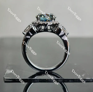 DovEggs halo engagement ring only semi-mount only(Exclusively to DovEggs Stones)