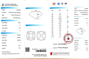 Doveggs 2.23ct Cushion Old Mine Cut E color VS1 Clarity Excellent cut lab diamond stone(certified)