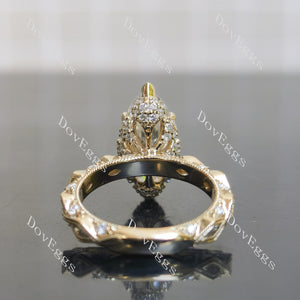 Doveggs marquise vintage art deco moissnaite engagement ring