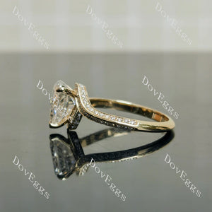 Stephanie’s Promise pave channel engagement ring semi-mount only(Exclusively to DovEggs Stones)