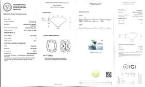 Doveggs 1.03ct cushion F color VS1 Clarity Excellent cut lab diamond stone(certified)