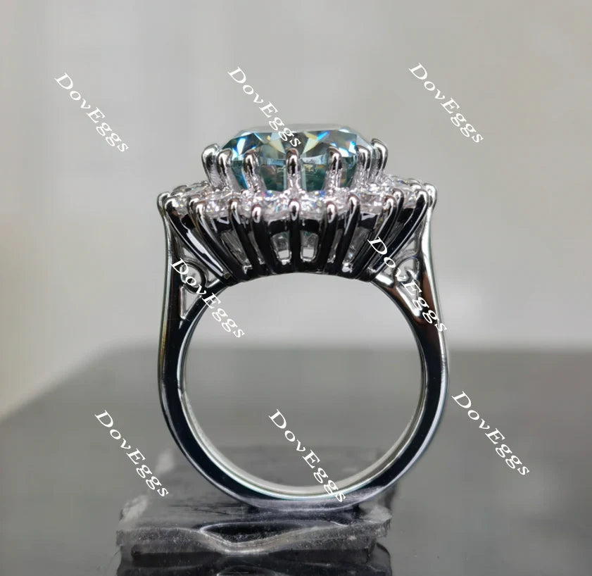 DovEggs halo engagement ring only semi-mount only(Exclusively to DovEggs Stones)