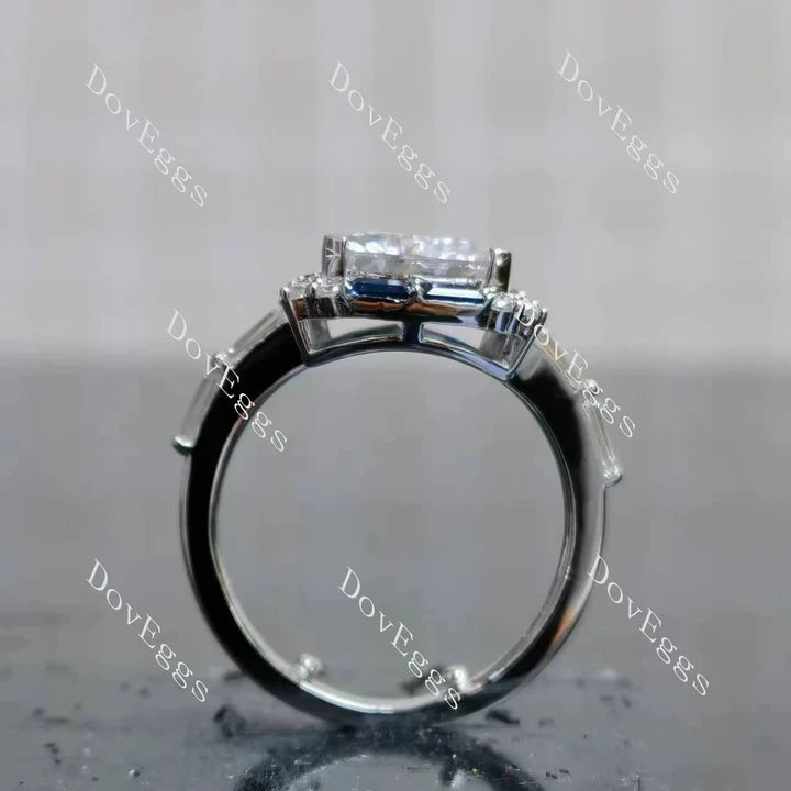 Doveggs halo engagement ring only semi-mount only(Exclusively to DovEggs Stones)