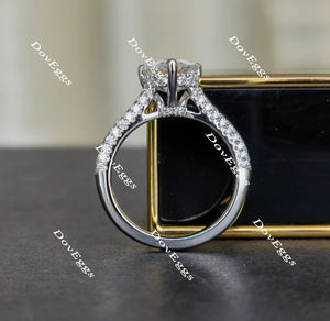 DovEggs half eternity pave engagement ring semi-mount only(Exclusively to DovEggs Stones)