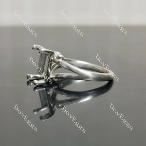 Doveggs split shanks engagement ring semi-mount only(Exclusively to DovEggs Stones)