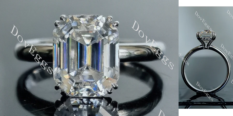 Doveggs solitaire engagement ring semi-mount only(Exclusively to DovEggs Stones)