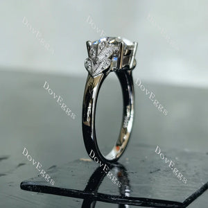 DoveEggs art deco engagement ring only semi-mount only(Exclusively to DovEggs Stones)