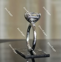 Doveggs solitaire art deco engagement ring semi-mount only(Exclusively to DovEggs Stones)