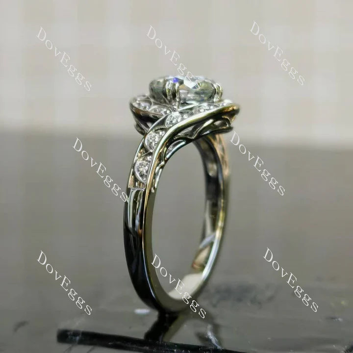 Ryleigh Gene vintage engagement ring semi-mount only(Exclusively to DovEggs Stones)