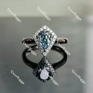 Doveggs pave halo engagement ring semi-mount only(Exclusively to DovEggs Stones)