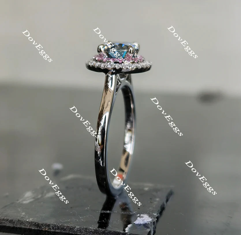 DovEggs halo engagement ring semi-mount only(Exclusively to DovEggs Stones)