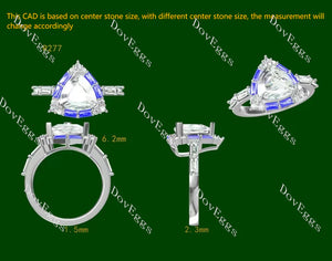 Doveggs halo engagement ring only semi-mount only(Exclusively to DovEggs Stones)