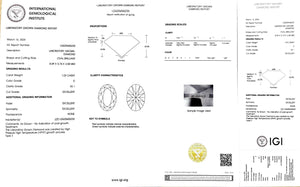 Doveggs 1.03 ct oval D color VS1 Clarity Excellent cut lab diamond stone(certified)