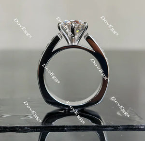 Doveggs channel set engagement ring only semi-mount only(Exclusively to DovEggs Stones)