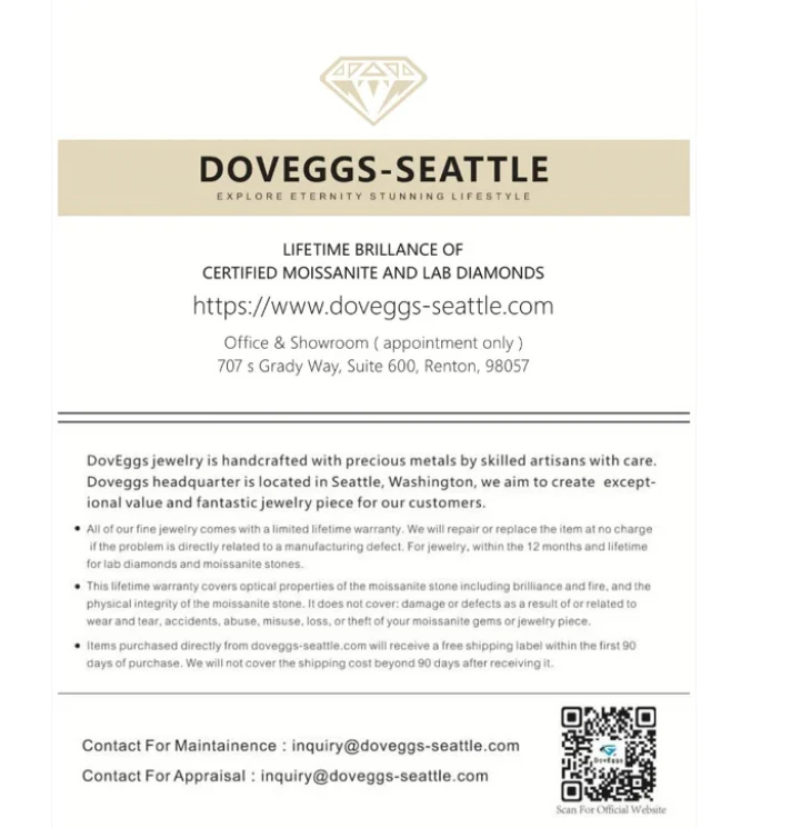 Doveggs solitaire split shank engagement ring semi-mount only(Exclusively to DovEggs Stones)