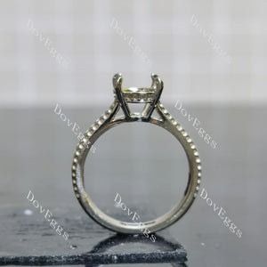 Doveggs pave engagement ring only semi-mount only(Exclusively to DovEggs Stones)