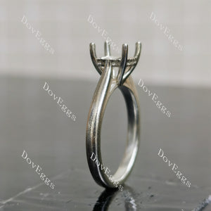 Doveggs solitaire engagement ring semi-mount only(Exclusively to DovEggs stones)