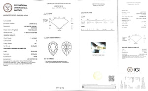 Doveggs 1.16ct pear D color VS1 Clarity Excellent cut lab diamond stone(certified)