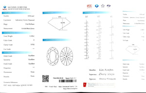 Doveggs 2.165ct oval E color VVS2 Clarity Excellent cut lab diamond stone(certified)