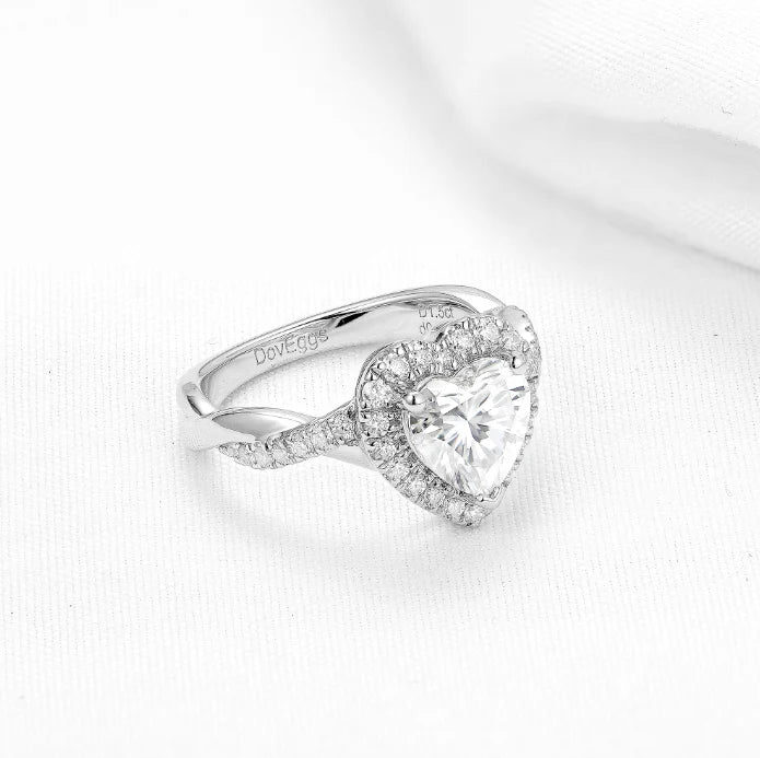 DovEggs halo engagement ring only semi-mount only(Exclusively to DovEggs Stones)