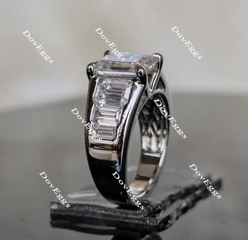 DovEggs channel set engagement ring semi-mount only(Exclusively to DovEggs Stones)