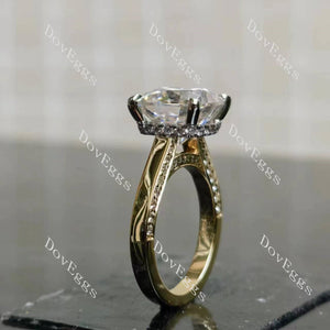 Doveggs Oh My! cushion solitaire moissanite engagement ring