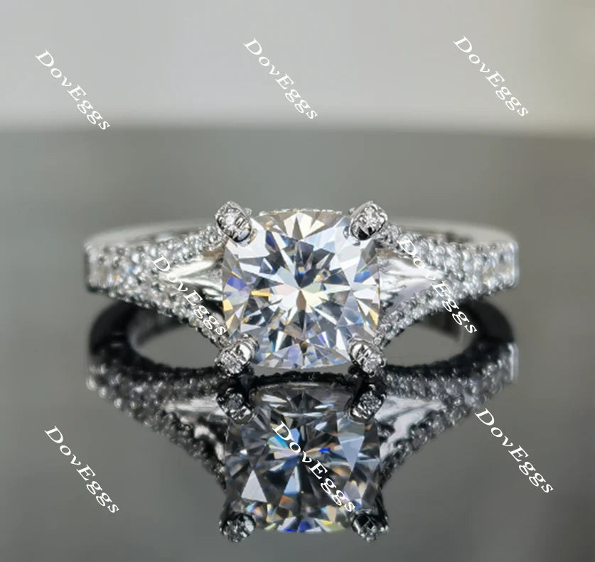 The Brooklyn split shank engagement ring only semi-mount only(Exclusively to DovEggs Stones)