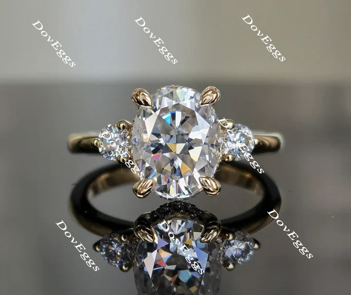 The Katherine pave engagement ring only semi-mount only(Exclusively to DovEggs Stones)