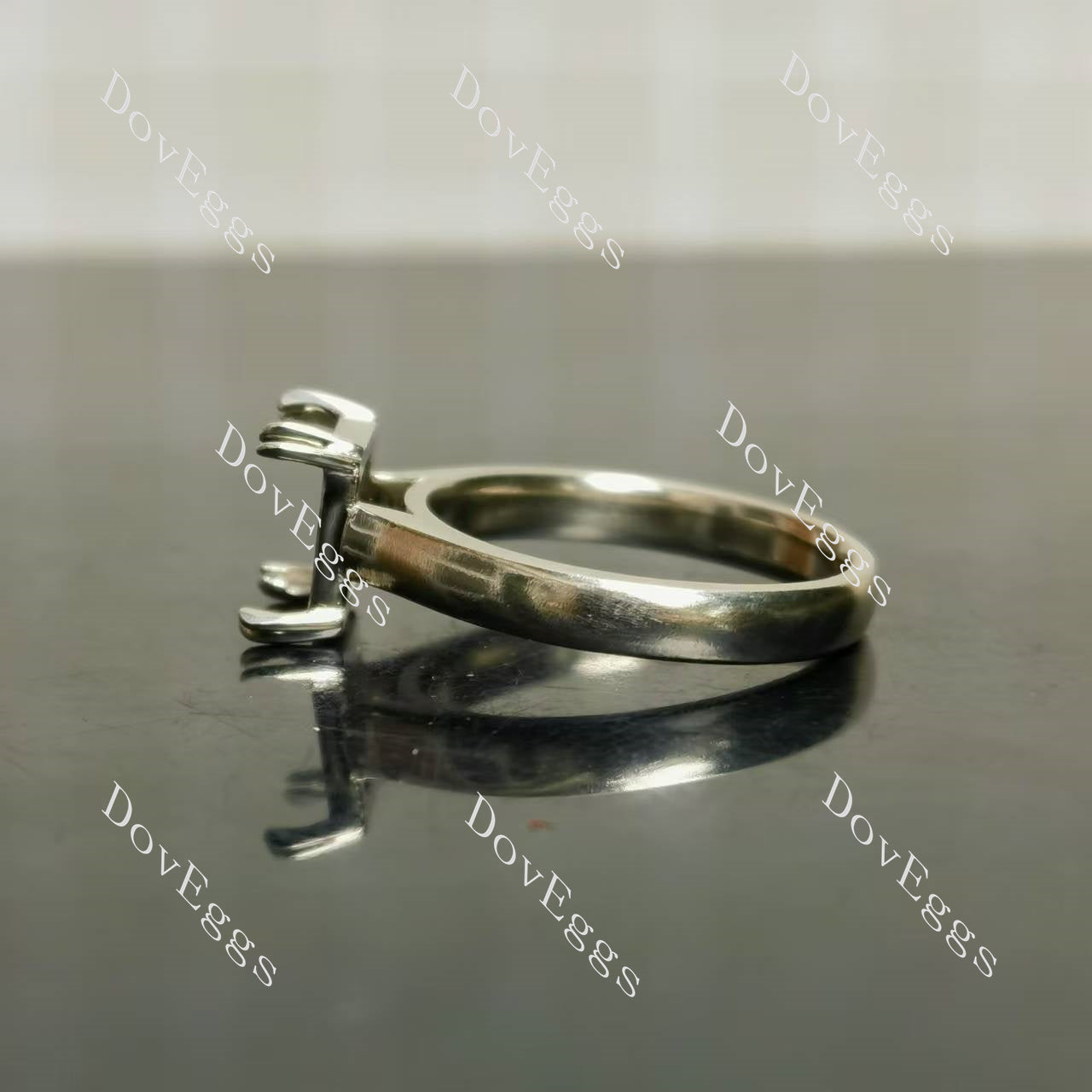 Doveggs solitaire engagement ring semi-mount only(Exclusively to DovEggs Stones)