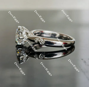 Doveggs pave engagement ring only semi-mount only(Exclusively to DovEggs Stones)