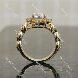 Doveggs marquise vintage moissnaite engagement ring