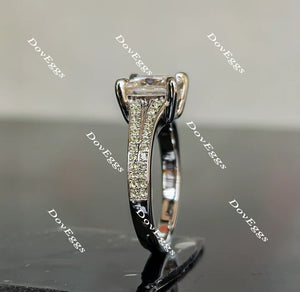 DovEggs half eternity pave engagement ring only semi-mount only(Exclusively to DovEggs Stones)