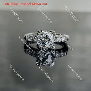 DovEggs pave engagement ring semi-mount only(Exclusively to DovEggs Stones)