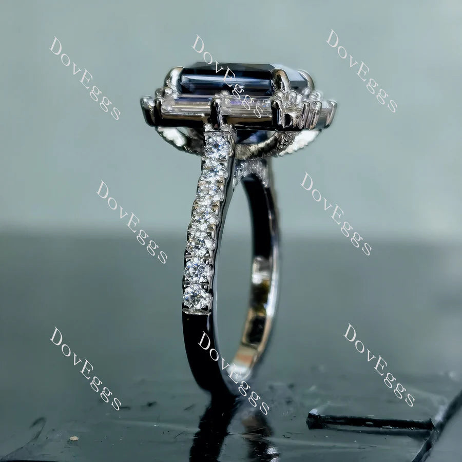 Doveggs halo pave engagement ring semi-mount only(Exclusively to DovEggs Stones)