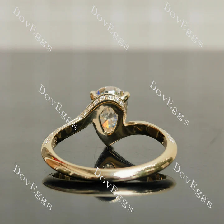 Stephanie’s Promise pave channel engagement ring semi-mount only(Exclusively to DovEggs Stones)