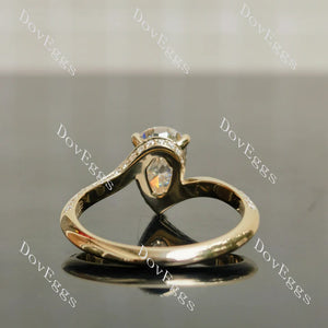 Stephanie’s Promise pave channel engagement ring semi-mount only(Exclusively to DovEggs Stones)