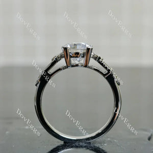 DovEggs vintage delicate side stones engagement ring semi-mount only(Exclusively to DovEggs Stones)