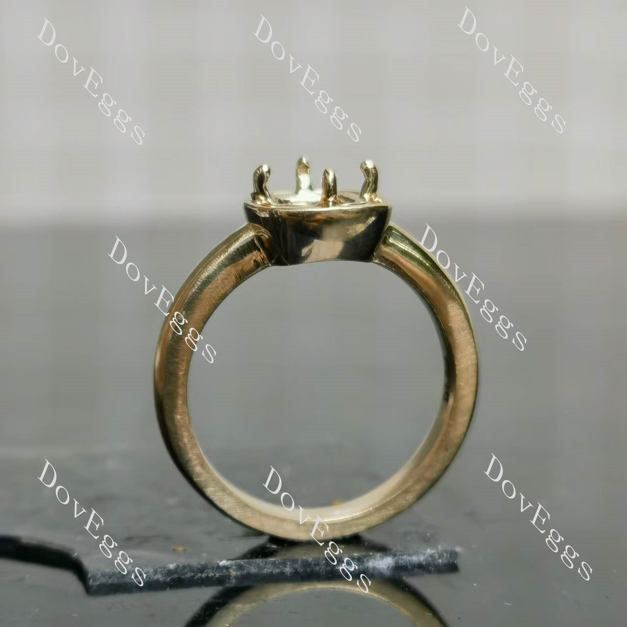 Doveggs solitaire engagement ring only semi-mount only(Exclusively to DovEggs Stones)