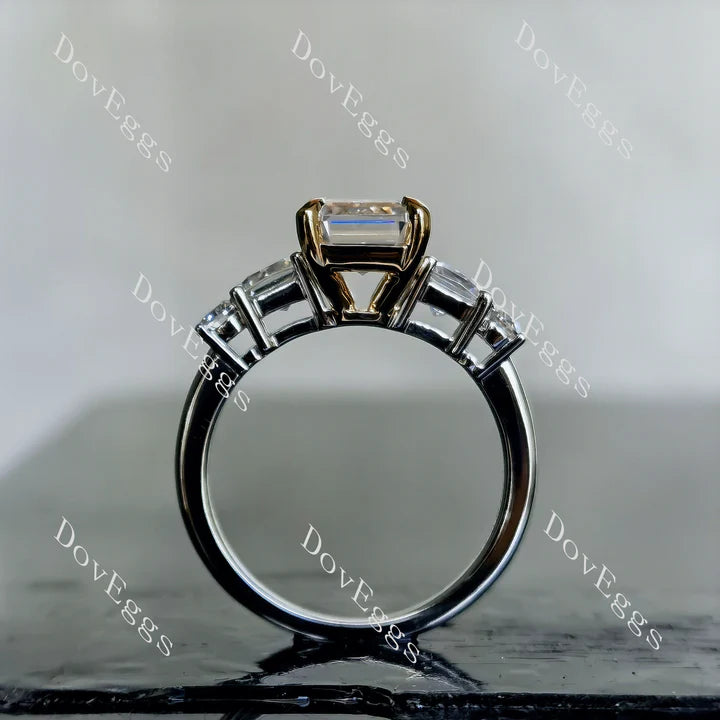 DovEggs side stones engagement ring semi-mount only(Exclusively to DovEggs Stones)