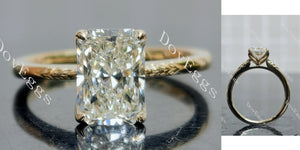 Radiant Pave Solitaire Lab Grown Diamond