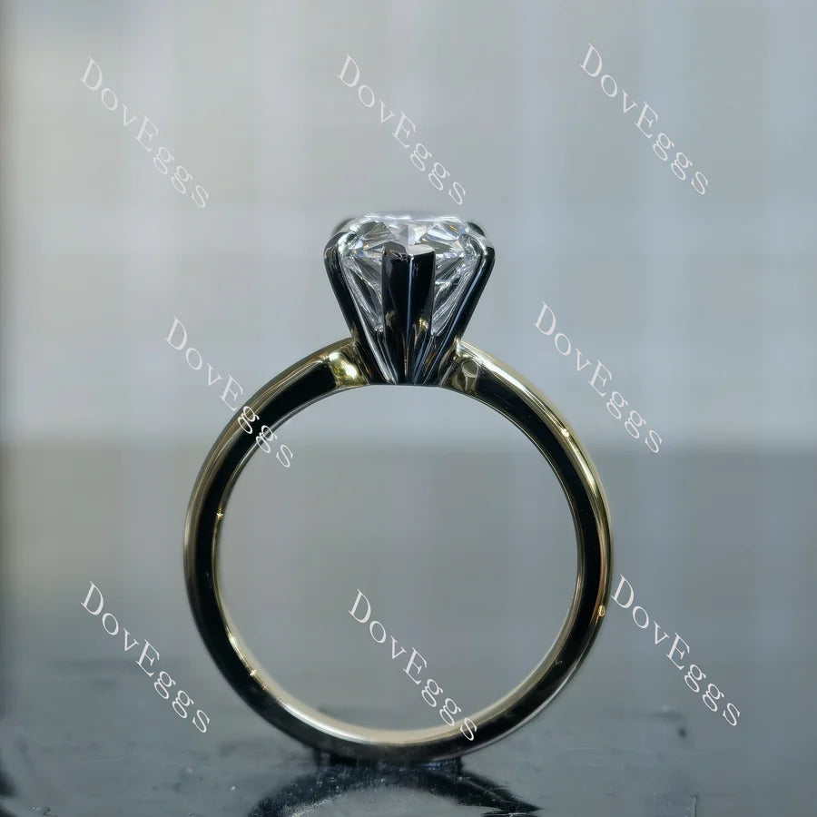 Doveggs solitaire pave engagement ring semi-mount only(Exclusively to DovEggs Stones)