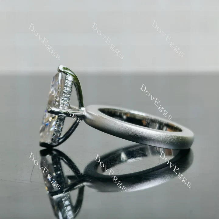 DovEggs hidden halo engagement ring only semi-mount only(Exclusively to DovEggs Stones)