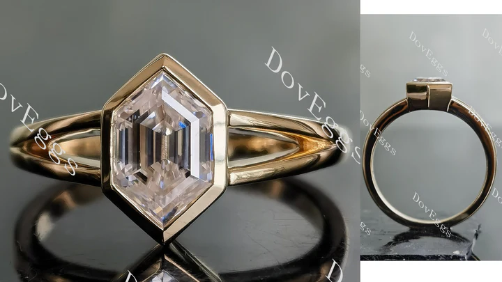 Doveggs solitaire engagement ring semi-mount only(Exclusively to DovEggs Stones)