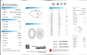 Doveggs 3.171ct oval D color VS1 Clarity Excellent cut lab diamond stone(certified)